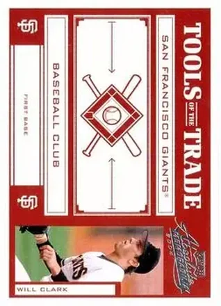 2004 Playoff Absolute Memorabilia - Tools of the Trade Red #TT-150 - Will Clark - San Francisco Giants