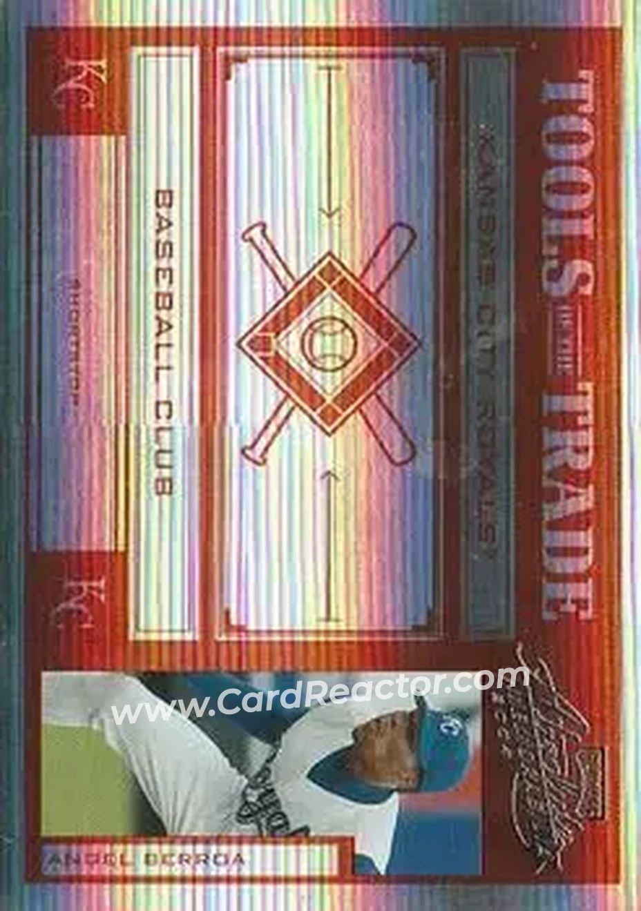 2004 Playoff Absolute Memorabilia - Tools of the Trade Red Spectrum #TT-15 - Angel Berroa - Kansas City Royals - Front