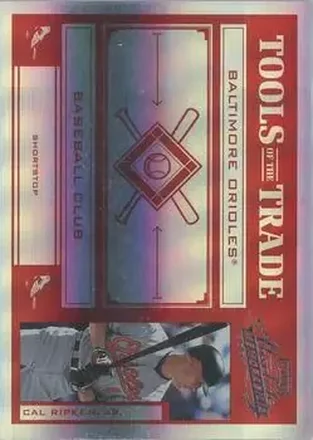 2004 Playoff Absolute Memorabilia - Tools of the Trade Red Spectrum #TT-25 - Cal Ripken - Baltimore Orioles