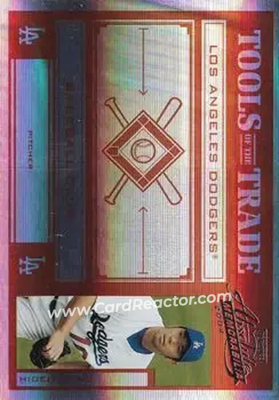 2004 Playoff Absolute Memorabilia - Tools of the Trade Red Spectrum #TT-57 - Hideo Nomo - Los Angeles Dodgers - Front