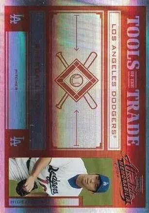2004 Playoff Absolute Memorabilia - Tools of the Trade Red Spectrum #TT-57 - Hideo Nomo - Los Angeles Dodgers