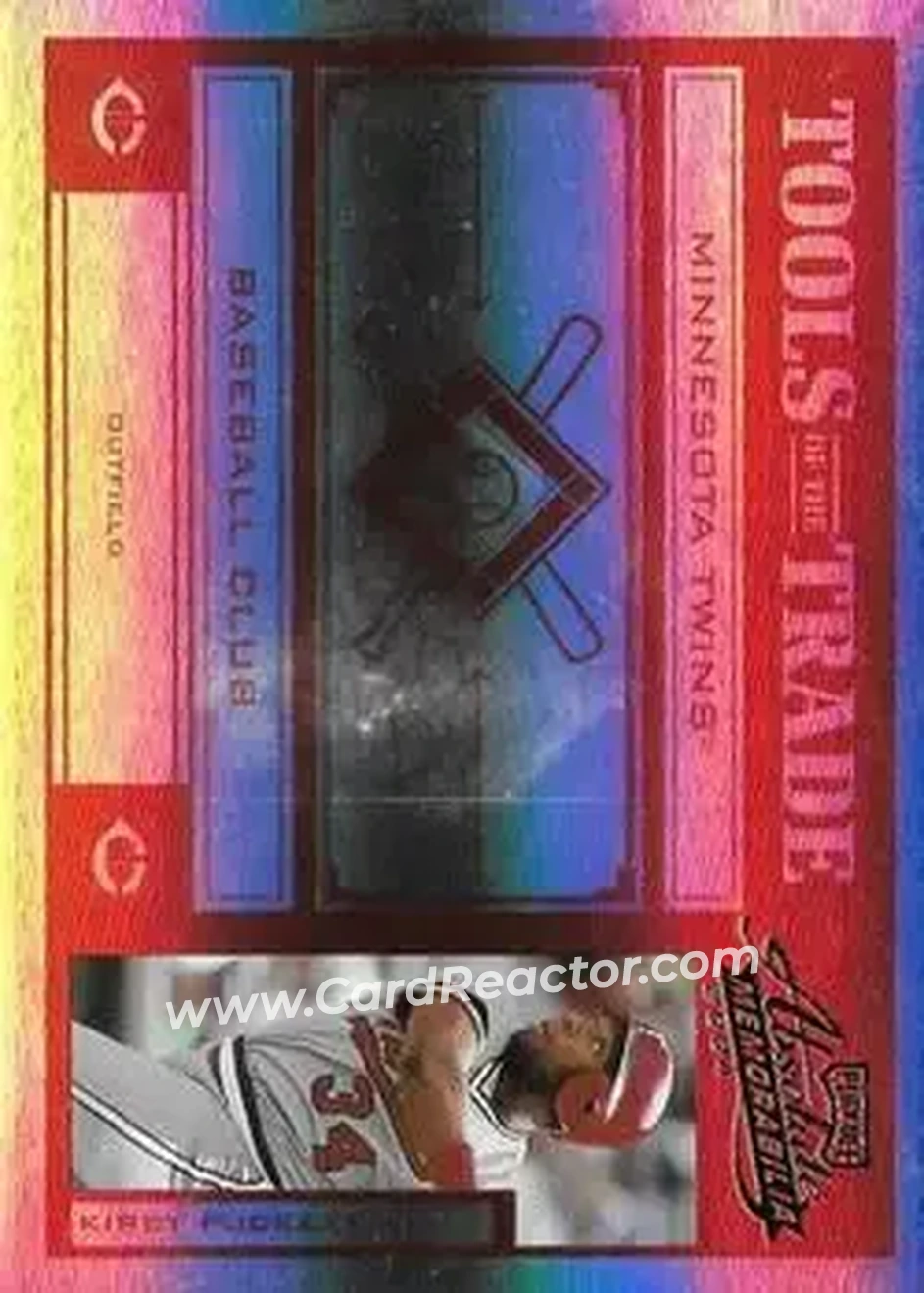 2004 Playoff Absolute Memorabilia - Tools of the Trade Red Spectrum #TT-79 - Kirby Puckett - Minnesota Twins - Front