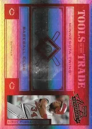 2004 Playoff Absolute Memorabilia - Tools of the Trade Red Spectrum #TT-79 - Kirby Puckett - Minnesota Twins