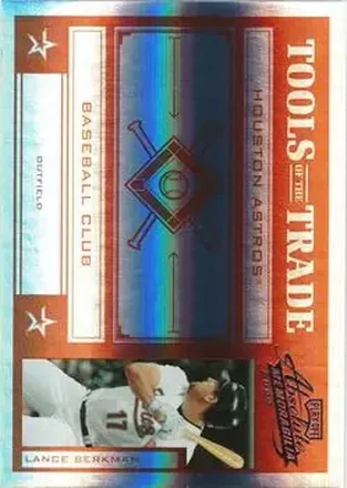 2004 Playoff Absolute Memorabilia - Tools of the Trade Red Spectrum #TT-80 - Lance Berkman - Houston Astros