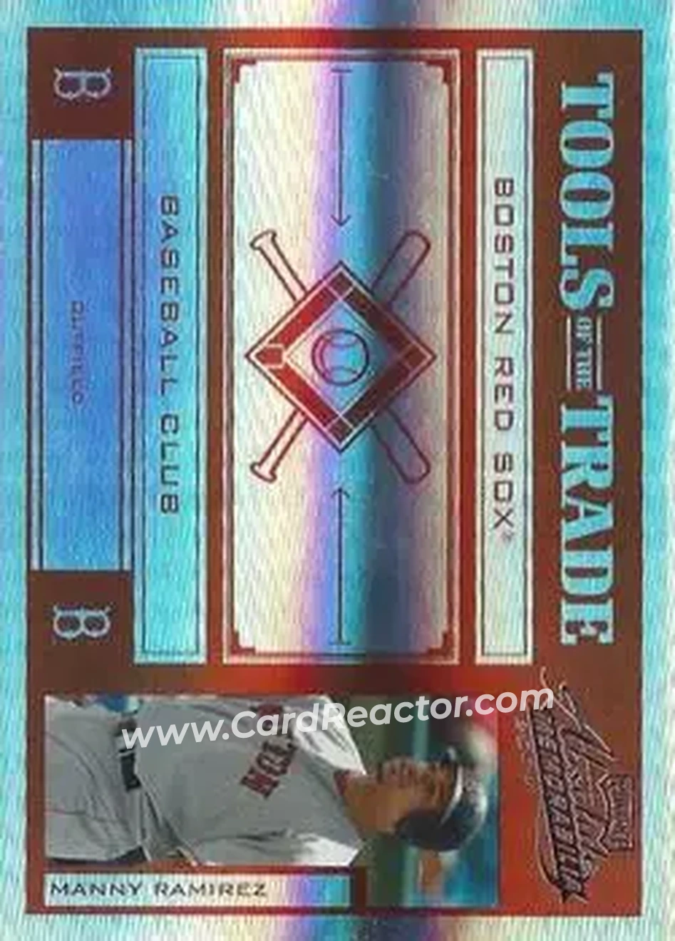 2004 Playoff Absolute Memorabilia - Tools of the Trade Red Spectrum #TT-85 - Manny Ramirez - Boston Red Sox - Front