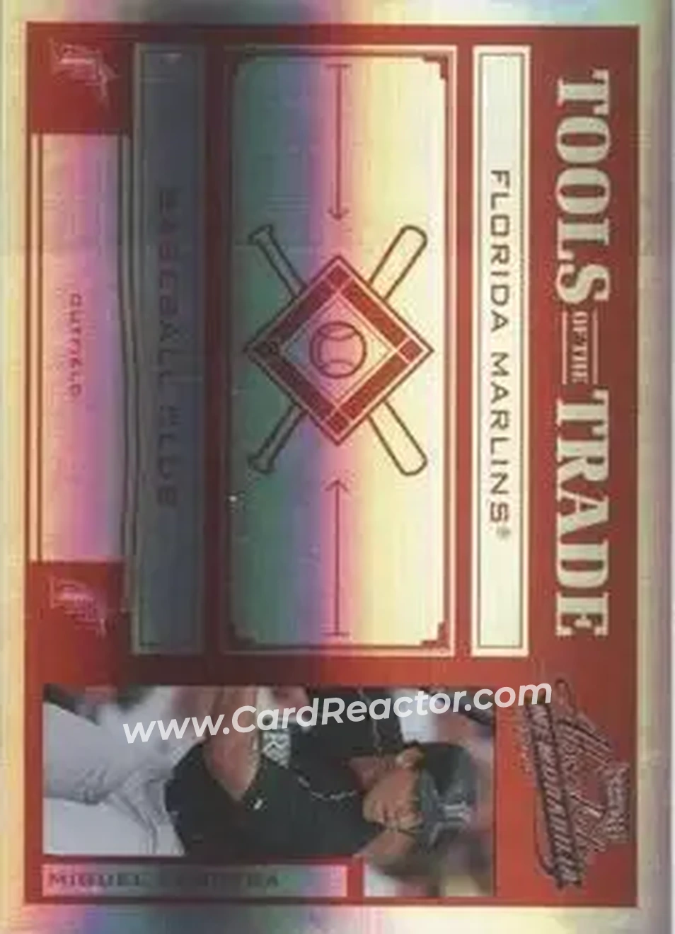2004 Playoff Absolute Memorabilia - Tools of the Trade Red Spectrum #TT-94 - Miguel Cabrera - Florida Marlins - Front