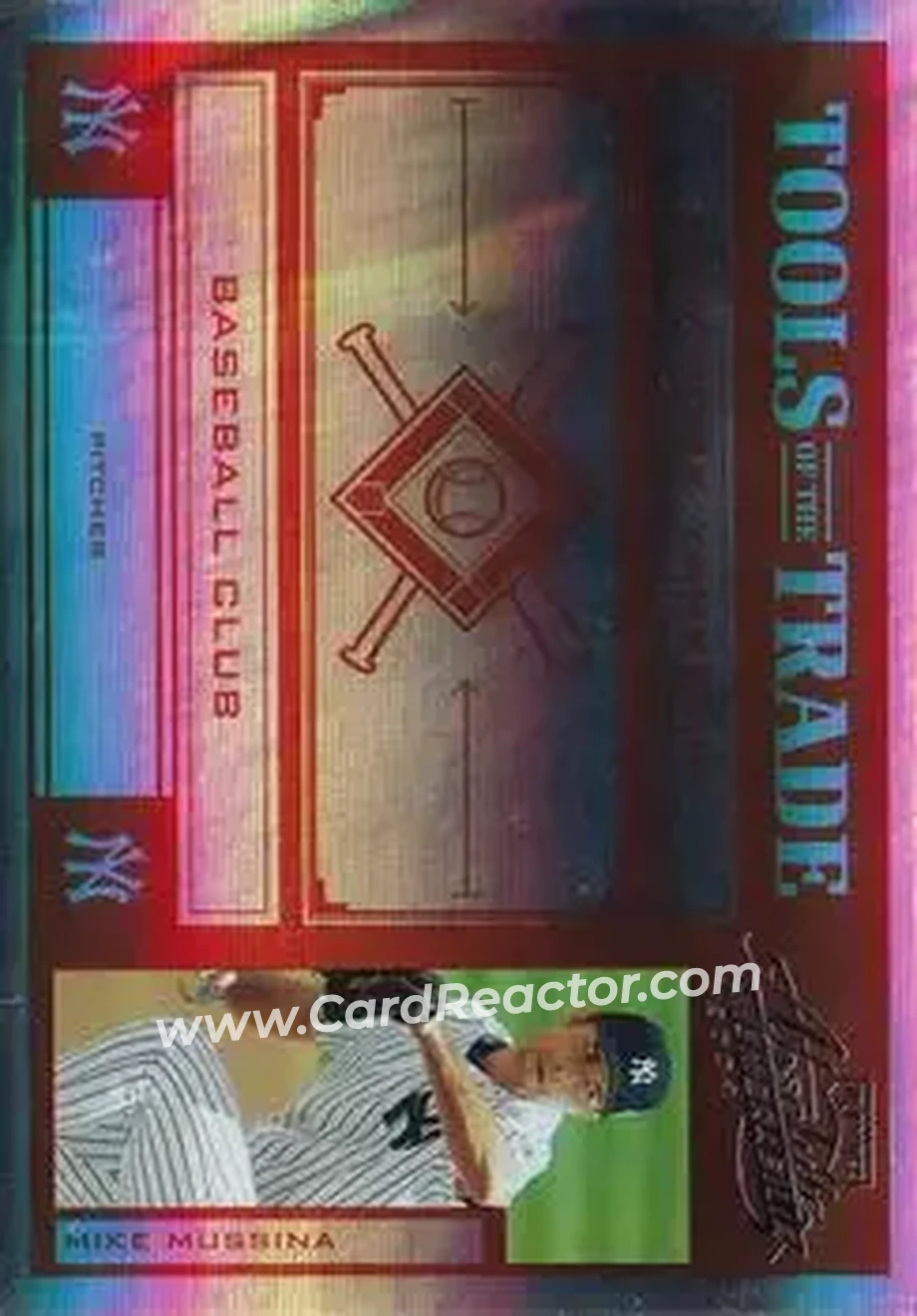 2004 Playoff Absolute Memorabilia - Tools of the Trade Red Spectrum #TT-98 - Mike Mussina - New York Yankees - Front