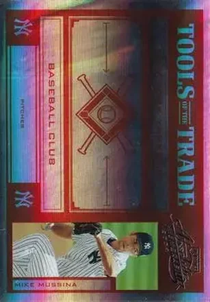 2004 Playoff Absolute Memorabilia - Tools of the Trade Red Spectrum #TT-98 - Mike Mussina - New York Yankees