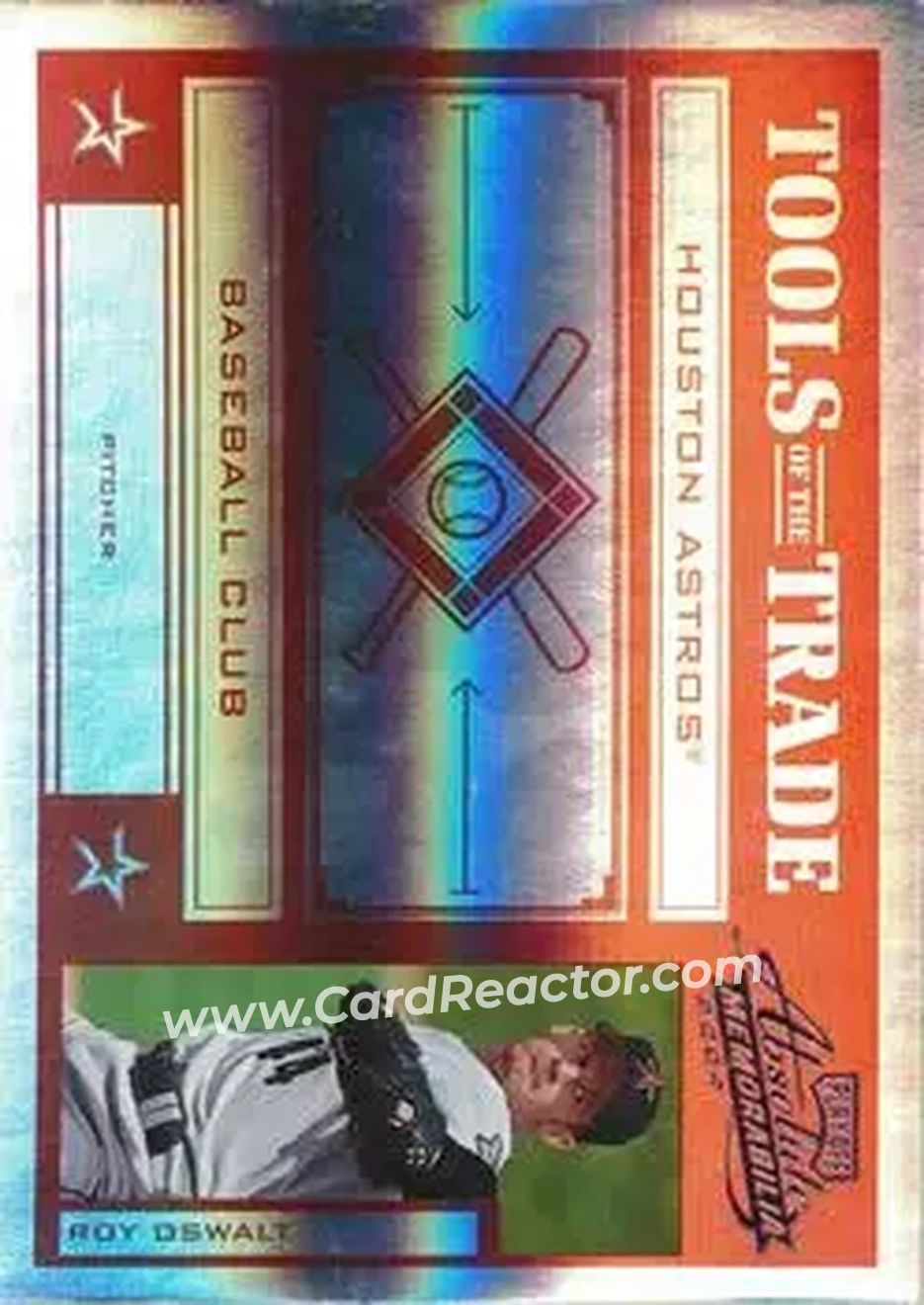 2004 Playoff Absolute Memorabilia - Tools of the Trade Red Spectrum #TT-130 - Roy Oswalt - Houston Astros - Front