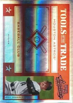2004 Playoff Absolute Memorabilia - Tools of the Trade Red Spectrum #TT-130 - Roy Oswalt - Houston Astros