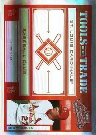2004 Playoff Absolute Memorabilia - Tools of the Trade Red Spectrum #TT-135 - Scott Rolen - St. Louis Cardinals