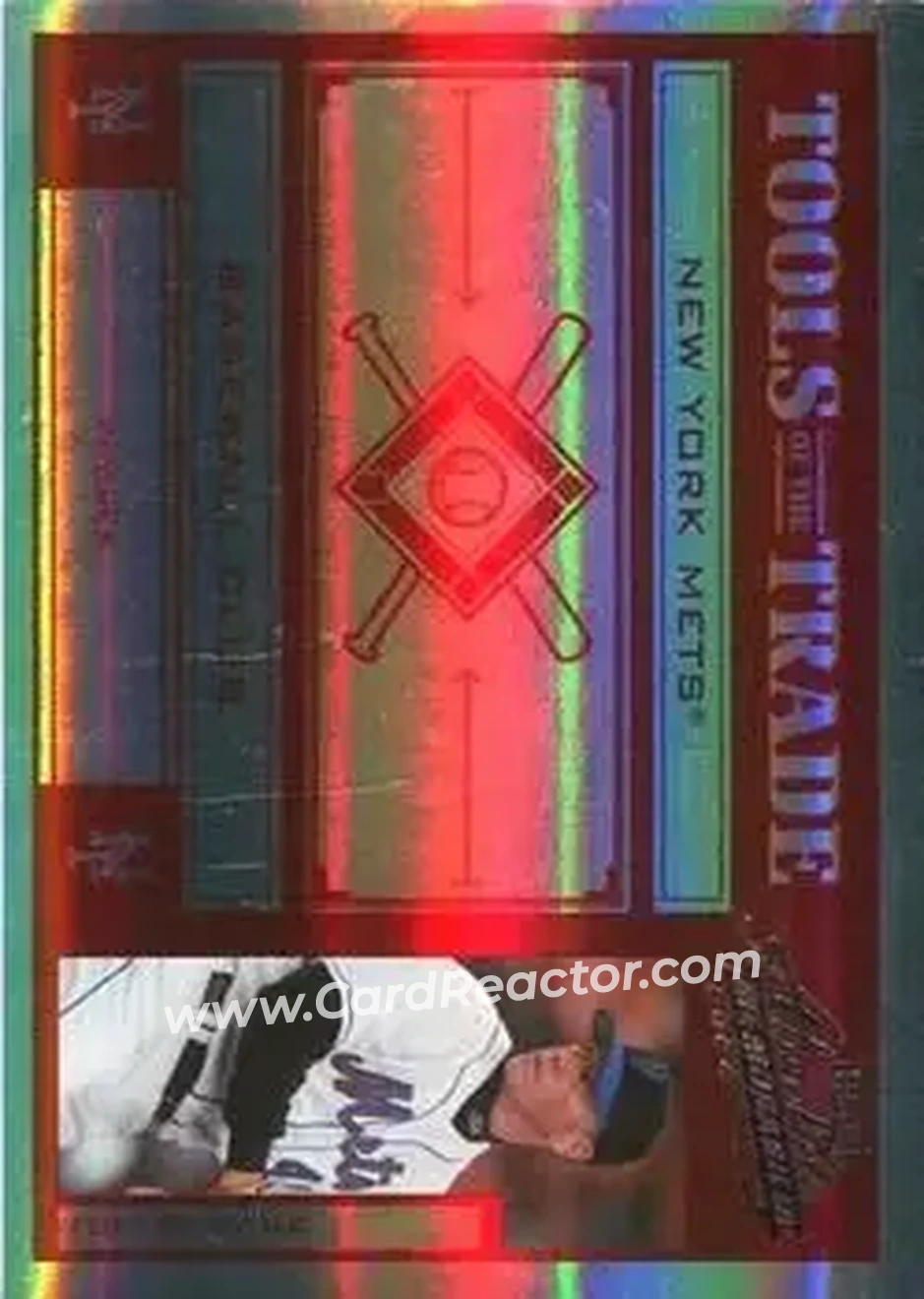 2004 Playoff Absolute Memorabilia - Tools of the Trade Red Spectrum #TT-142 - Tom Glavine - New York Mets - Front