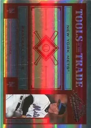 2004 Playoff Absolute Memorabilia - Tools of the Trade Red Spectrum #TT-142 - Tom Glavine - New York Mets