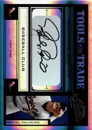 2004 Playoff Absolute Memorabilia - Tools of the Trade Signature Black Spectrum #TT-116 - Rafael Palmeiro - Baltimore Orioles
