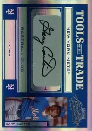 2004 Playoff Absolute Memorabilia - Tools of the Trade Signature Blue Spectrum #TT-51 - Gary Carter - New York Mets