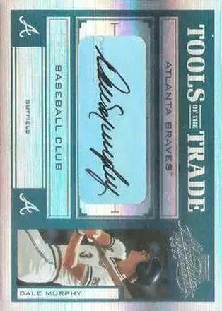 2004 Playoff Absolute Memorabilia - Tools of the Trade Signature Green Spectrum #TT-36 - Dale Murphy - Atlanta Braves