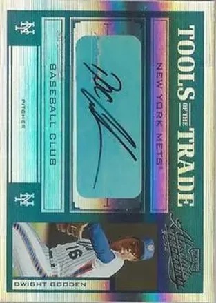2004 Playoff Absolute Memorabilia - Tools of the Trade Signature Green Spectrum #TT-45 - Dwight Gooden - New York Mets