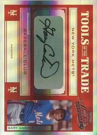 2004 Playoff Absolute Memorabilia - Tools of the Trade Signature Red Spectrum #TT-51 - Gary Carter - New York Mets