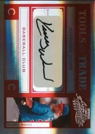 2004 Playoff Absolute Memorabilia - Tools of the Trade Signature Red Spectrum #TT-78 - Kerry Wood - Chicago Cubs
