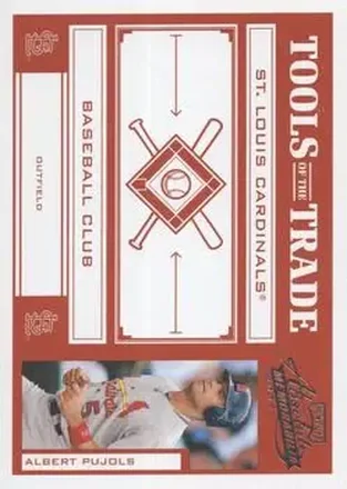 2004 Playoff Absolute Memorabilia - Tools of the Trade Red #TT-5 - Albert Pujols - St. Louis Cardinals