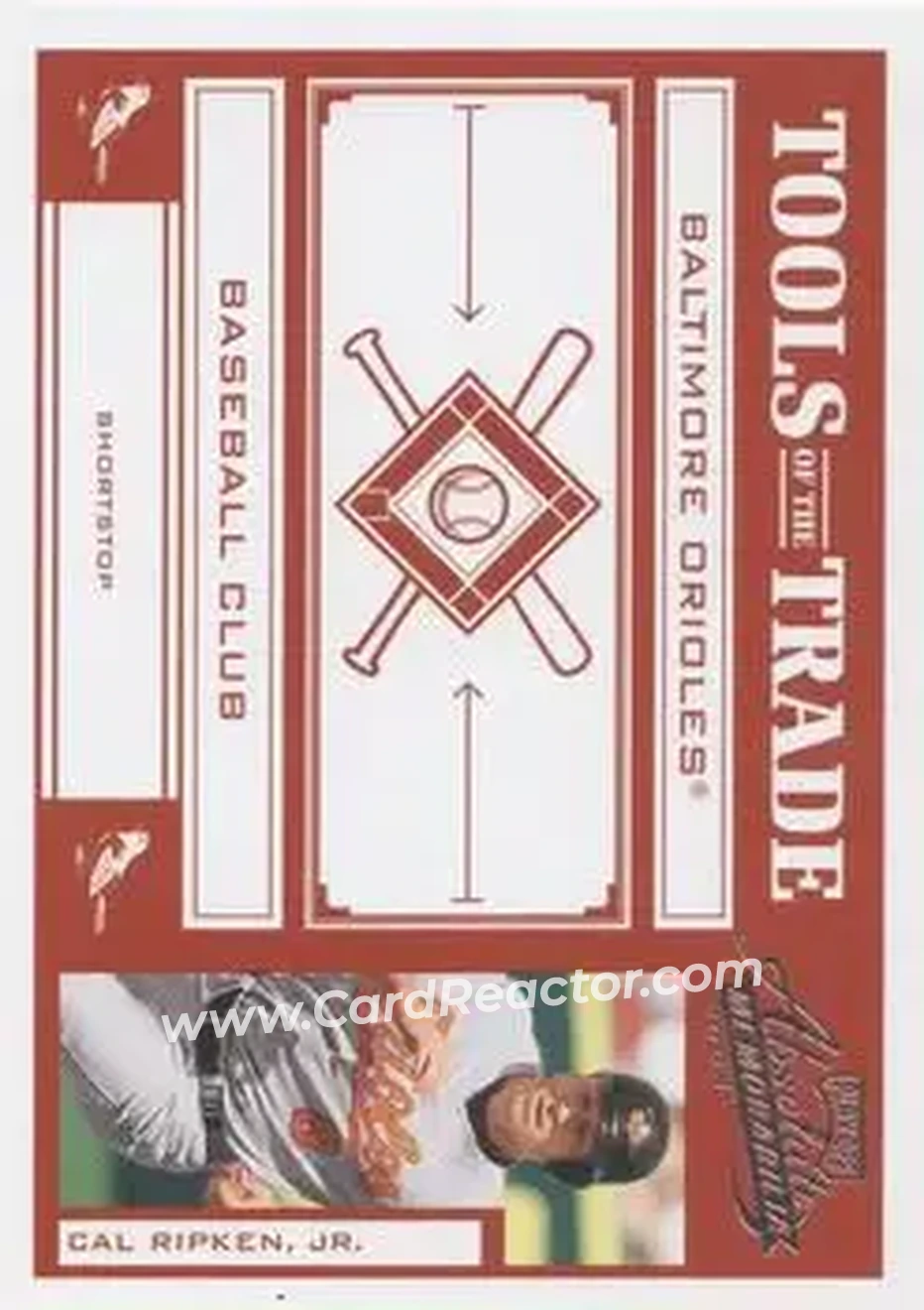 2004 Playoff Absolute Memorabilia - Tools of the Trade Red #TT-24 - Cal Ripken - Baltimore Orioles - Front