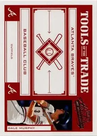 2004 Playoff Absolute Memorabilia - Tools of the Trade Red #TT-36 - Dale Murphy - Atlanta Braves