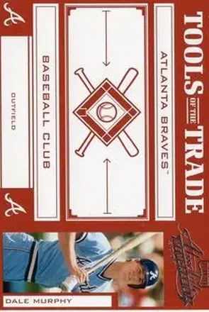 2004 Playoff Absolute Memorabilia - Tools of the Trade Red #TT-37 - Dale Murphy - Atlanta Braves