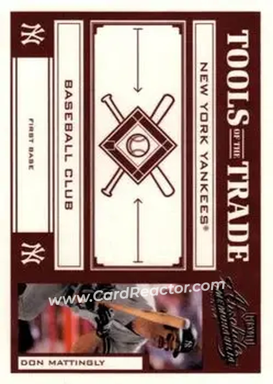 2004 Playoff Absolute Memorabilia - Tools of the Trade Red #TT-42 - Don Mattingly - New York Yankees - Front