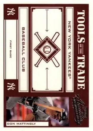 2004 Playoff Absolute Memorabilia - Tools of the Trade Red #TT-42 - Don Mattingly - New York Yankees