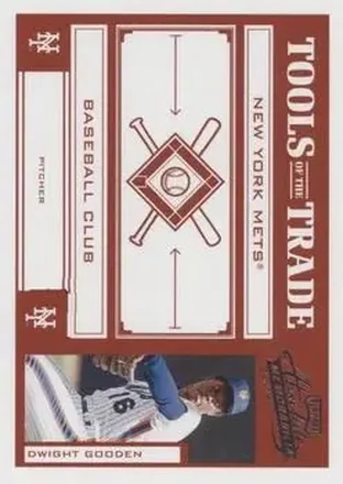 2004 Playoff Absolute Memorabilia - Tools of the Trade Red #TT-45 - Dwight Gooden - New York Mets