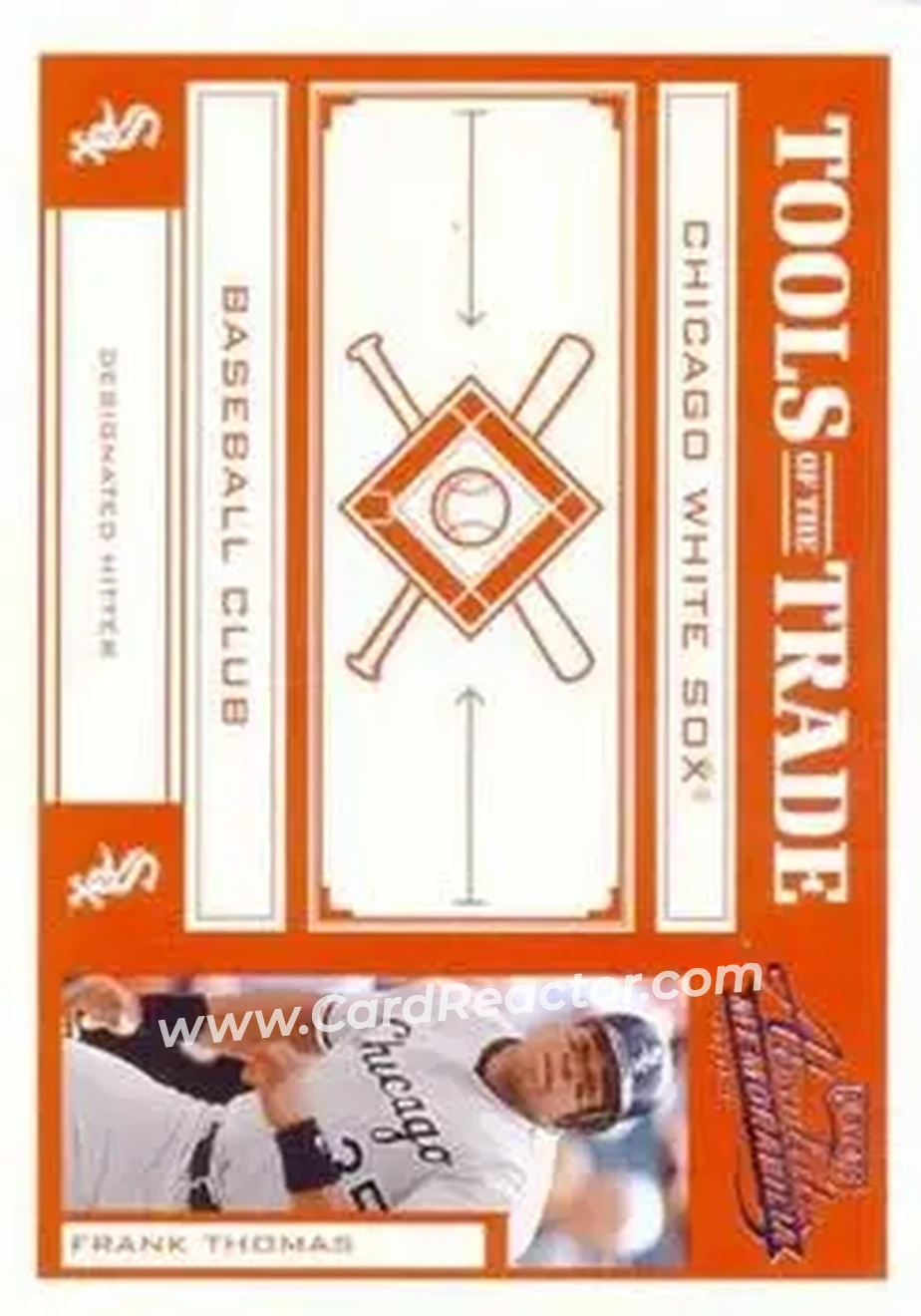 2004 Playoff Absolute Memorabilia - Tools of the Trade Red #TT-48 - Frank Thomas - Chicago White Sox - Front