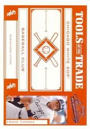 2004 Playoff Absolute Memorabilia - Tools of the Trade Red #TT-48 - Frank Thomas - Chicago White Sox