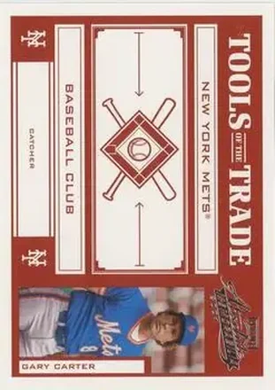 2004 Playoff Absolute Memorabilia - Tools of the Trade Red #TT-51 - Gary Carter - New York Mets
