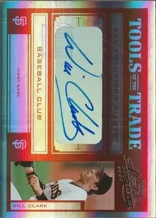 2004 Playoff Absolute Memorabilia - Tools of the Trade Signature Red Spectrum #TT-150 - Will Clark - San Francisco Giants
