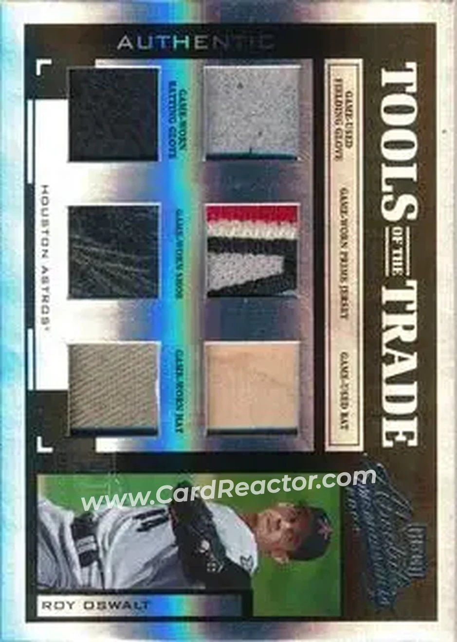 2004 Playoff Absolute Memorabilia - Tools of the Trade Material Six PS #TT-130 - Roy Oswalt - Houston Astros - Front