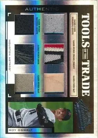 2004 Playoff Absolute Memorabilia - Tools of the Trade Material Six PS #TT-130 - Roy Oswalt - Houston Astros