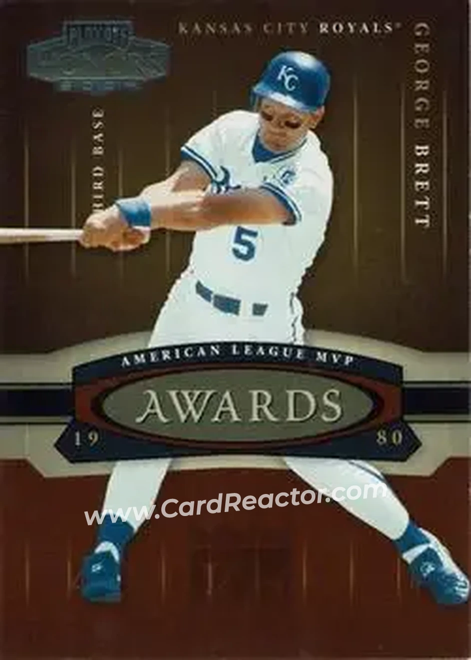 2004 Playoff Honors - Awards #A-3 - George Brett - Kansas City Royals - Front