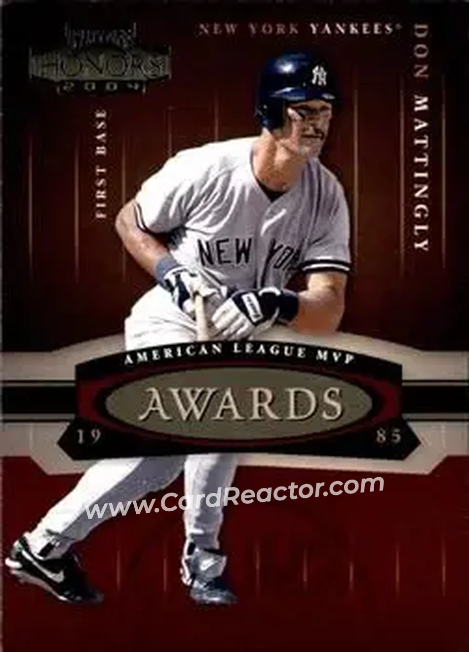 2004 Playoff Honors - Awards #A-5 - Don Mattingly - New York Yankees - Front