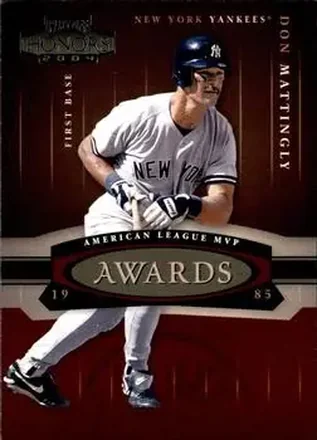 2004 Playoff Honors - Awards #A-5 - Don Mattingly - New York Yankees