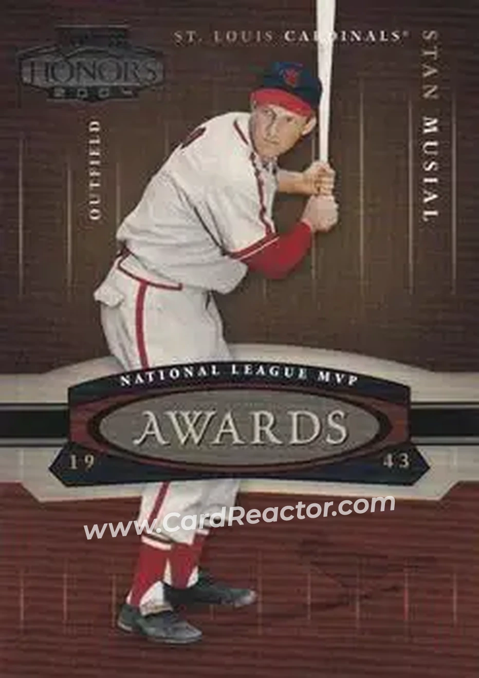 2004 Playoff Honors - Awards #A-7 - Stan Musial - St. Louis Cardinals - Front