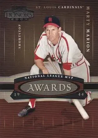 2004 Playoff Honors #A-8 Awards Marty Marion