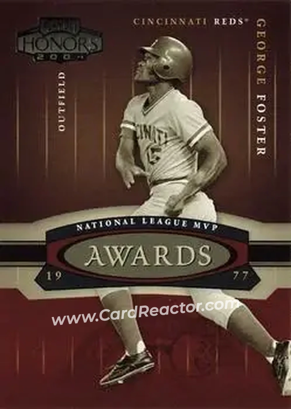 2004 Playoff Honors - Awards #A-14 - George Foster - Cincinnati Reds - Front