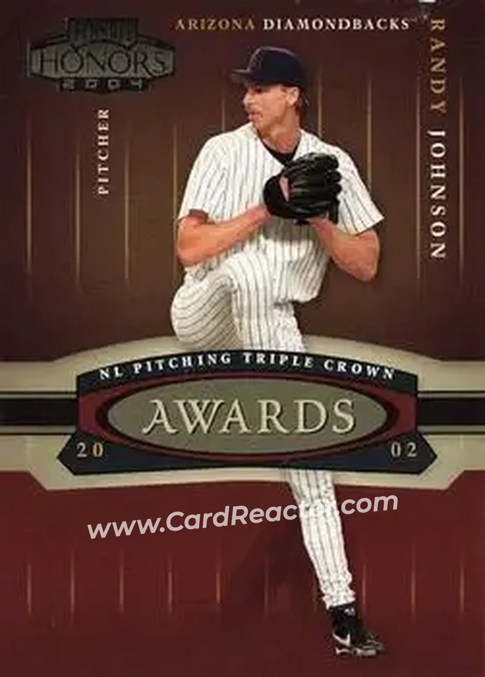 2004 Playoff Honors - Awards #A-25 - Randy Johnson - Arizona Diamondbacks - Front