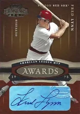 2004 Playoff Honors - Awards Signature #A-2 - Fred Lynn - Boston Red Sox