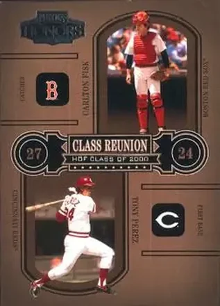 2004 Playoff Honors #CR-2 Class Reunion Carlton Fisk - Tony Perez