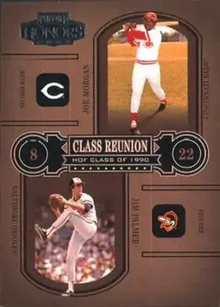 2004 Playoff Honors #CR-5 Class Reunion Joe Morgan - Jim Palmer
