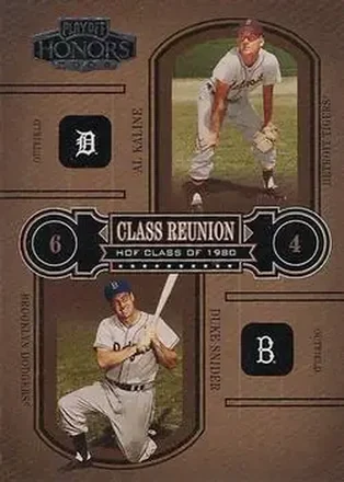 2004 Playoff Honors #CR-9 Class Reunion Al Kaline - Duke Snider