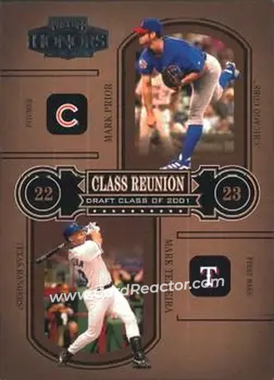 2004 Playoff Honors - Class Reunion #CR-11 - Mark Prior - Mark Teixeira - Front