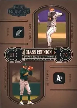2004 Playoff Honors #CR-12 Class Reunion Josh Beckett - Barry Zito
