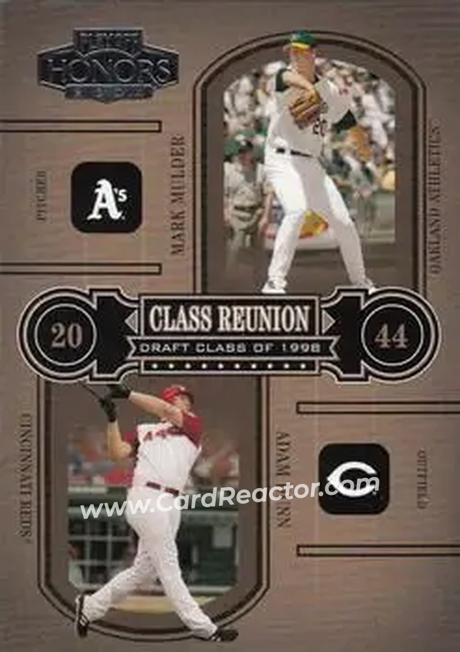2004 Playoff Honors - Class Reunion #CR-13 - Mark Mulder - Adam Dunn - Front